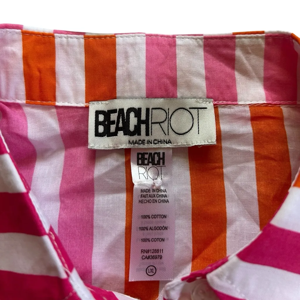 Beach Riot Alexa Top Sunset Stripes Swim Suit Coverup Size L/XL Beach Vacation - Image 12
