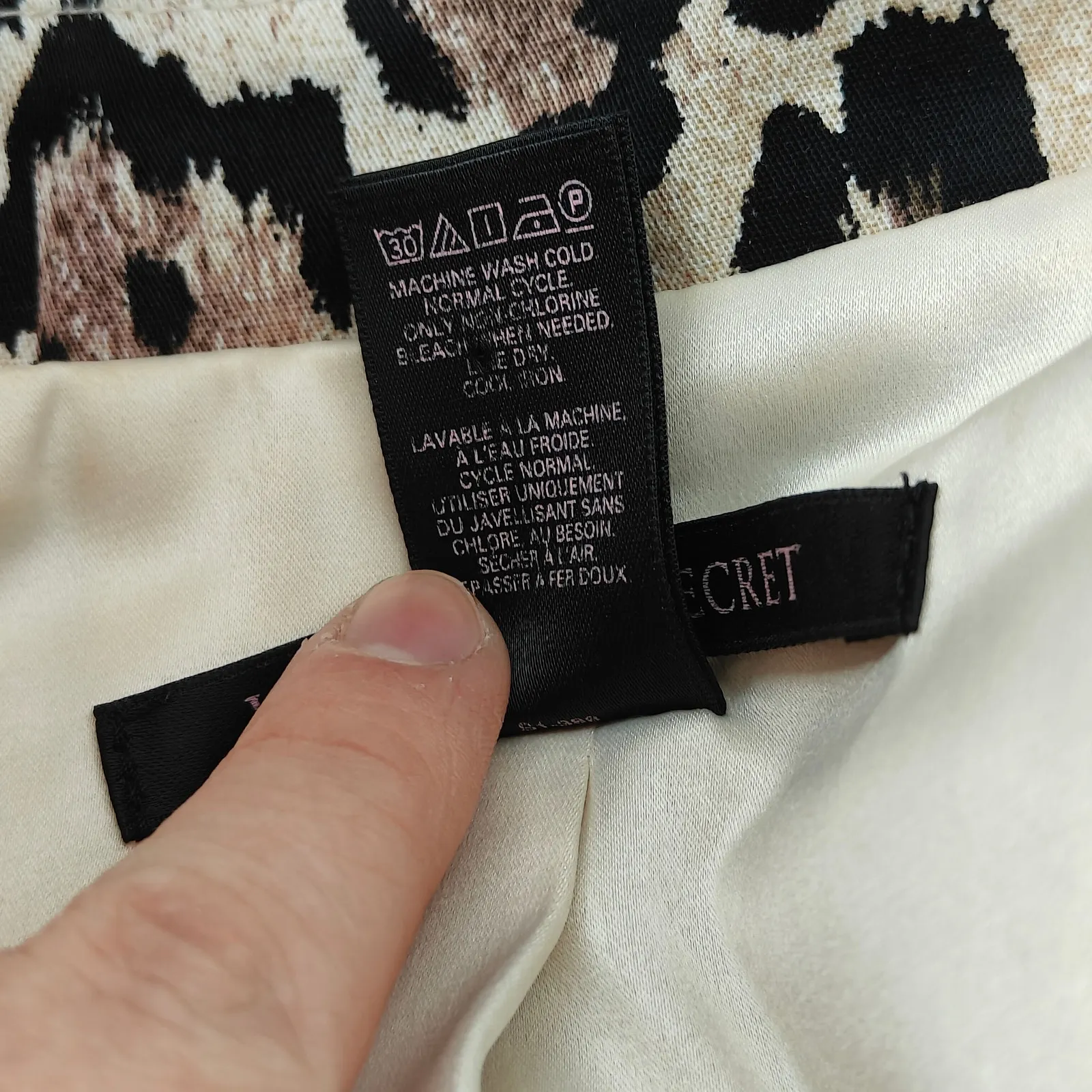 Victoria Secret Leopard Print Fitted Blazer Business Power Womens 10 - Image 3