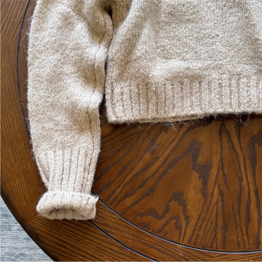 Zara Cream Women's Knit Cardigan - Image 11