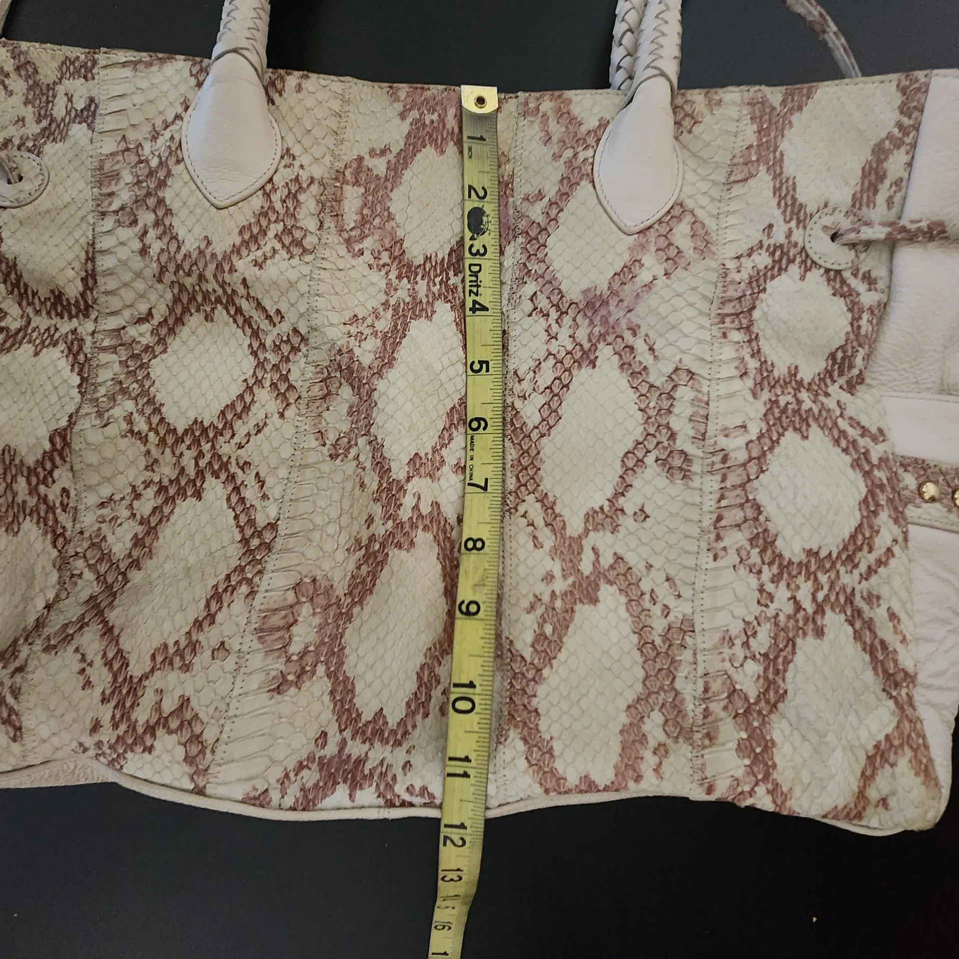 Chi Falchi Snakeskin Leather Purse Limited Edition 363/700 Cream Snakeskin Bag - Image 13