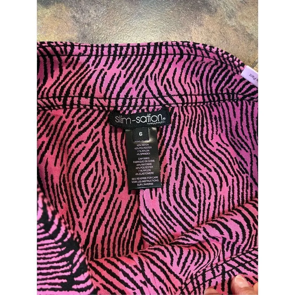 NWT Slim-sation by Multiples Reversible Pull-on Ankle Pants 6 - Image 8