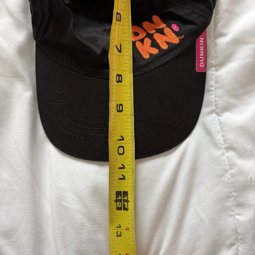 Official Employee Dunkin’ Donuts Adjustable Embroidered Ball Cap Hat Black - Image 3
