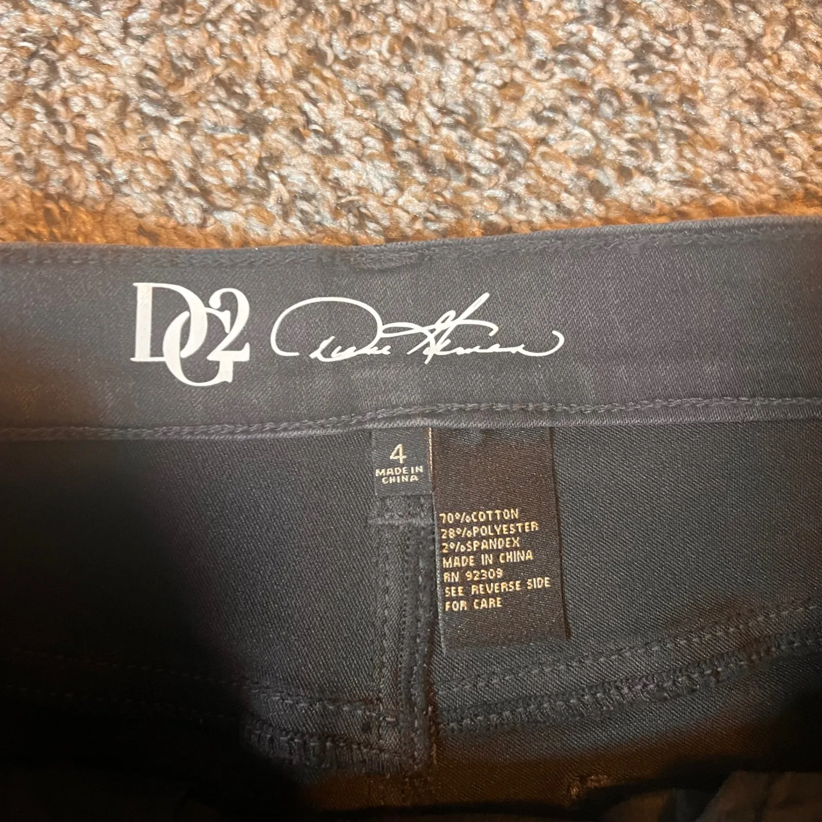 D2G Diane Gilman Studded Jeans Black Wash Embellished Women's Size 4 - Image 3