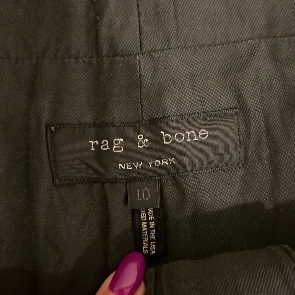 Rag and Bone lined dress shorts, silky, textured size 10 - Image 3