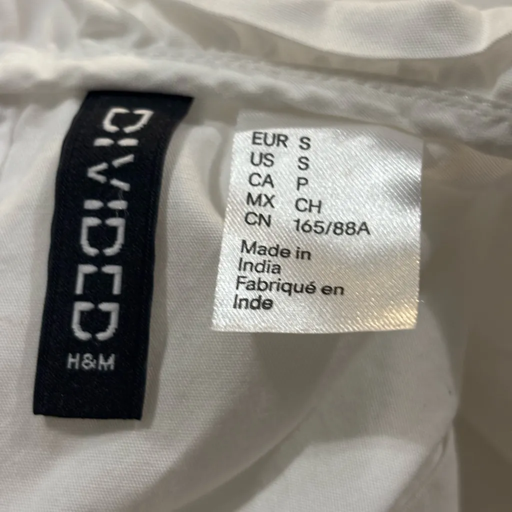 Prairie Cottagecore White Lace Ruffle Blouse Romantic Feminine Top Long Sleeve S - Image 3