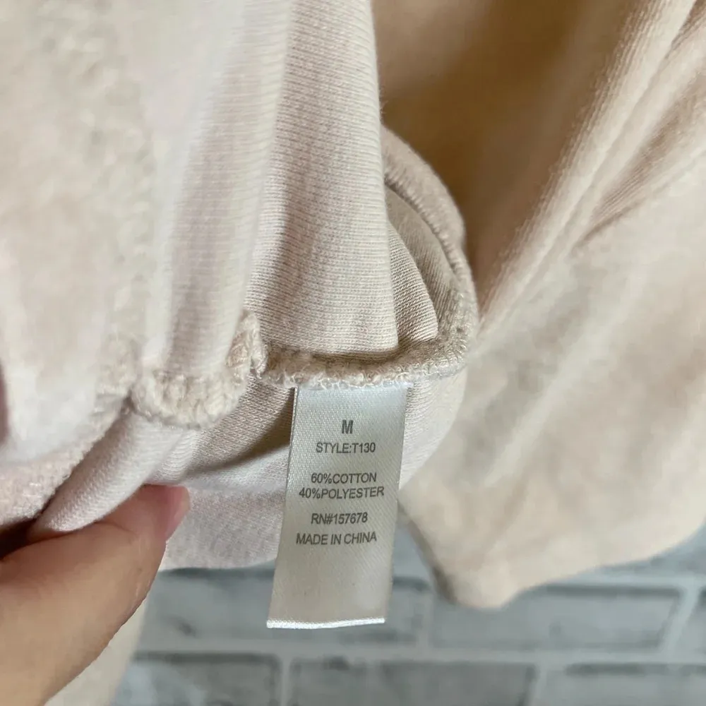 REFLEX velour peach colored short sleeve t - Image 3