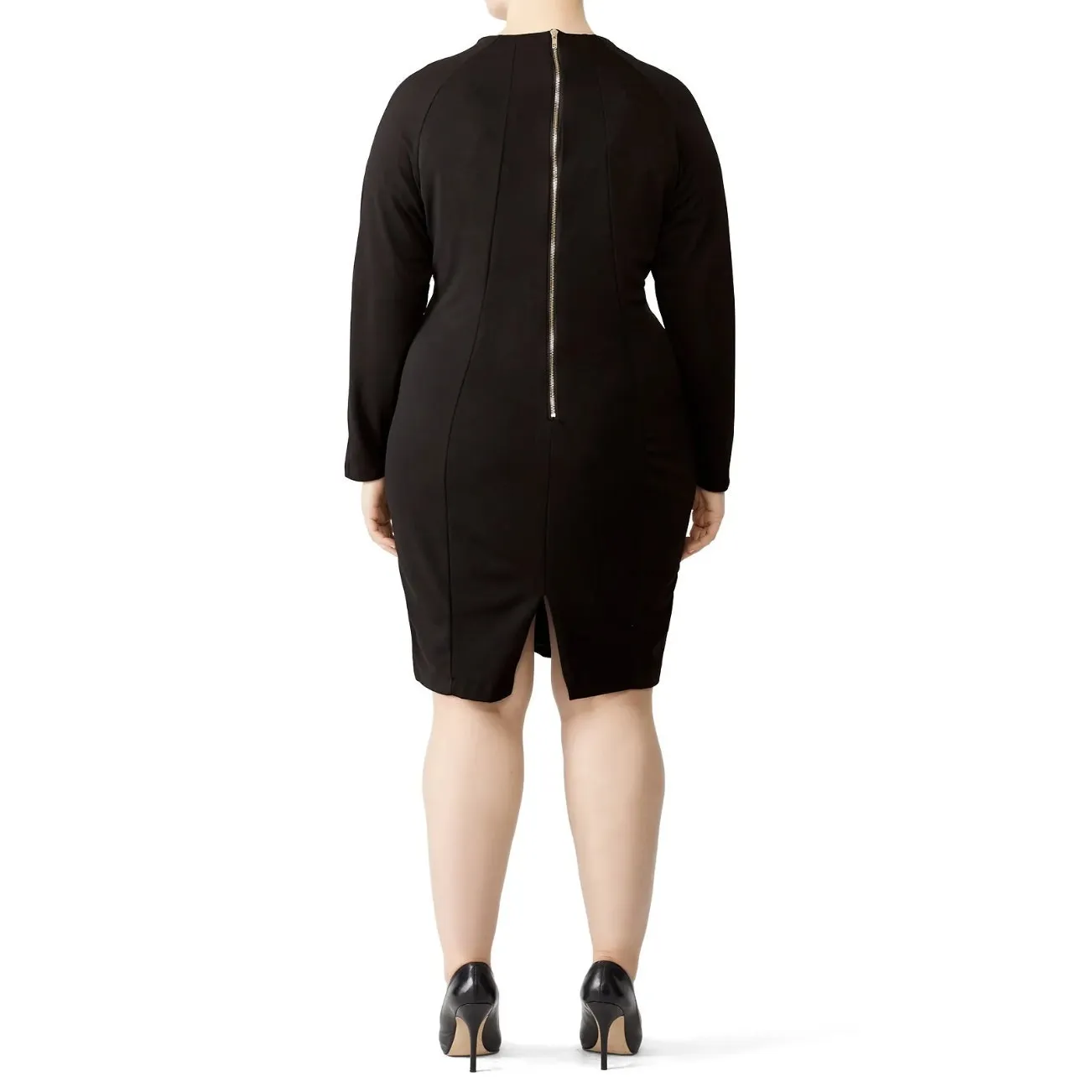 Alexia Admor Sz 2X Long Sleeve Sheath Dress Black Career Office Work Corporate - Image 9