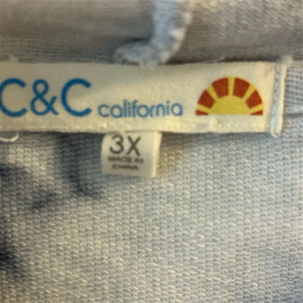 C&C California Women's 3X Tie Dye Pullover Hoodie Multicolor Long Sleeve - Image 8