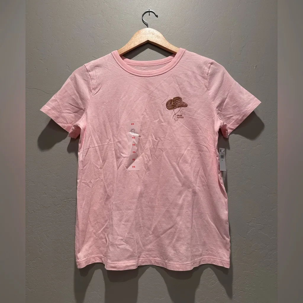 NWT Old Navy Howdy‎ Partner Cowboy Pink Everywear Short Sleeve Cotton T-Shirt XS - Image 3