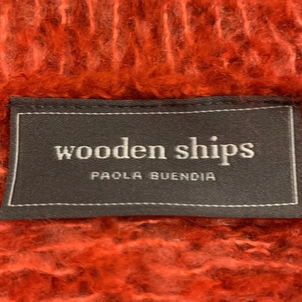 Wooden Ships mohair wool blend open front cardigan sweater M/L - Image 4