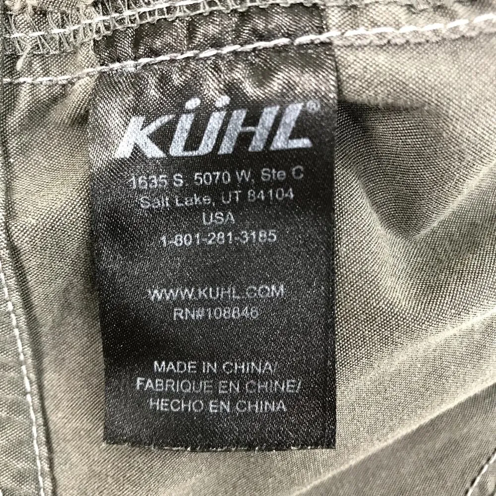 KUHL Cargo Hike Pant Women 12 Gray Mid Rise Legendary Outdoor Gorpcore Goth Y2K - Image 10