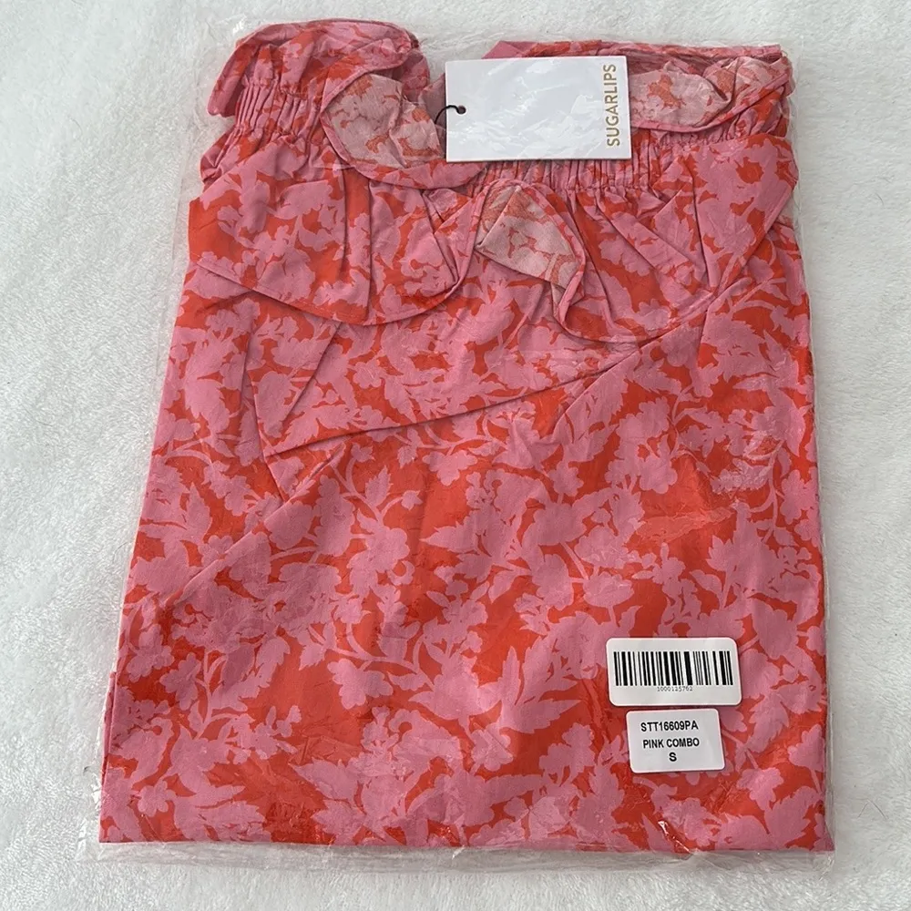 VICI | Island Babe Printed Ruffle Top - Image 4