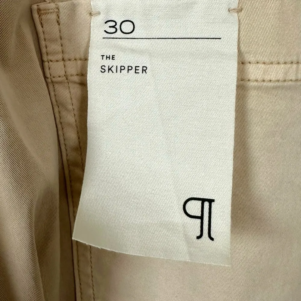 Anthropologie Pilcro The Skipper Seamed High-Rise Crop Wide-Leg Pants Khaki 30 - Image 9