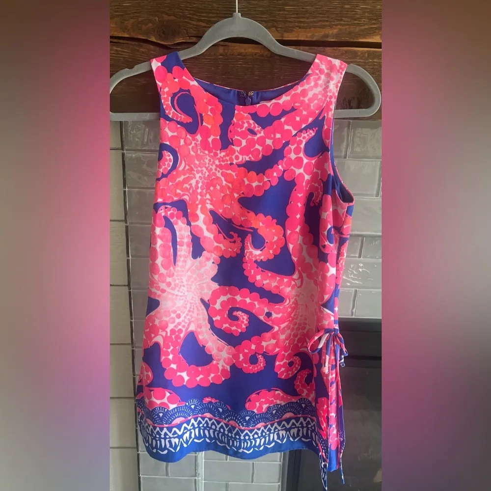 Lilly Pulitzer Donna Romper Skort Dress 
Octopus Design Size 0 EUC - Image 3