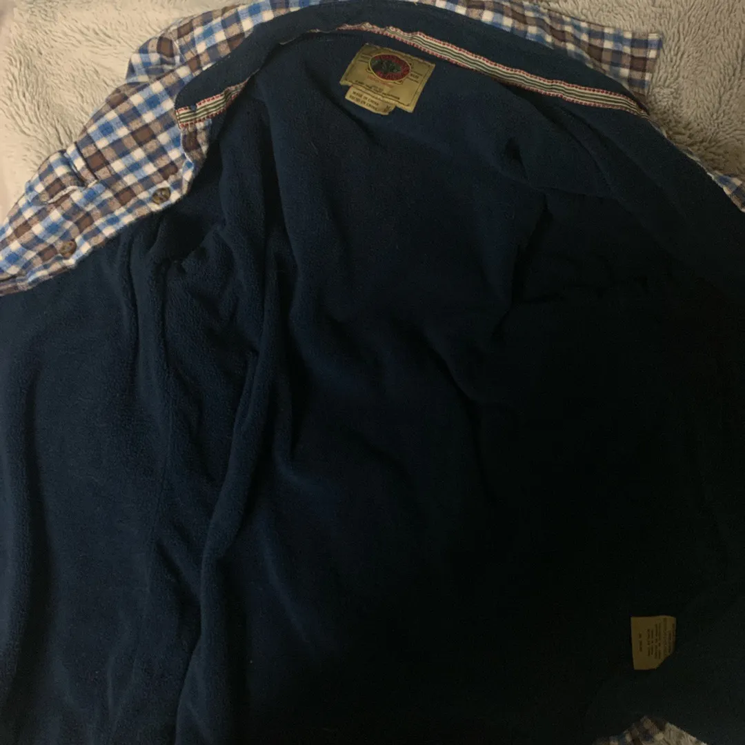 Vintage Flannel Blue Size M - Image 4