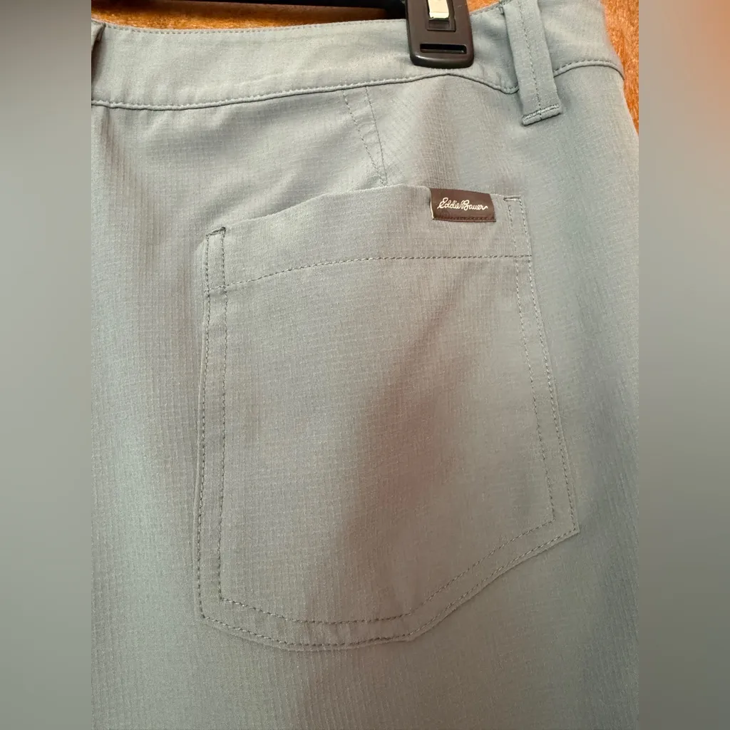 Eddie Bauer Womens Gray Ripstop Cropped Outdoor Hiking Utility Sports Pants 10 - Image 8