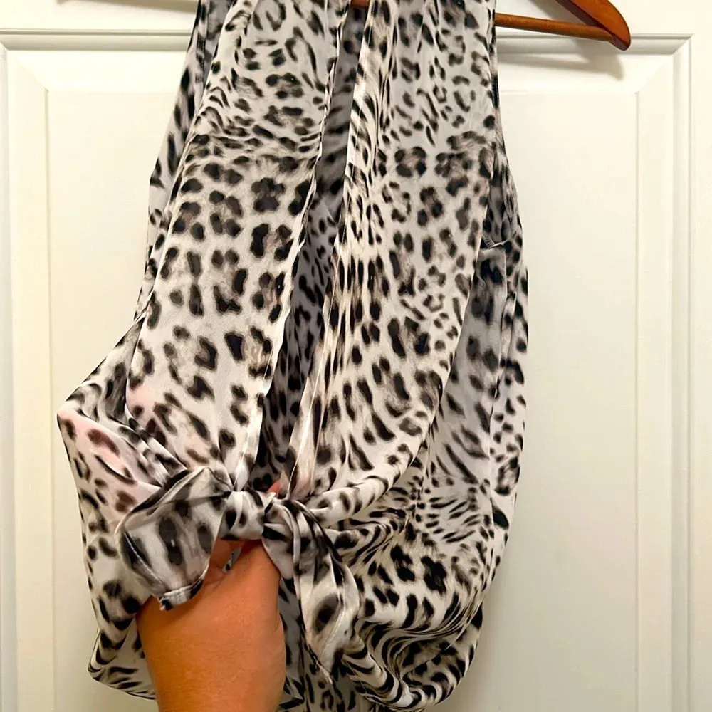 Jennifer Lopez Leopard 🐆 Print Beaded Top - Image 5