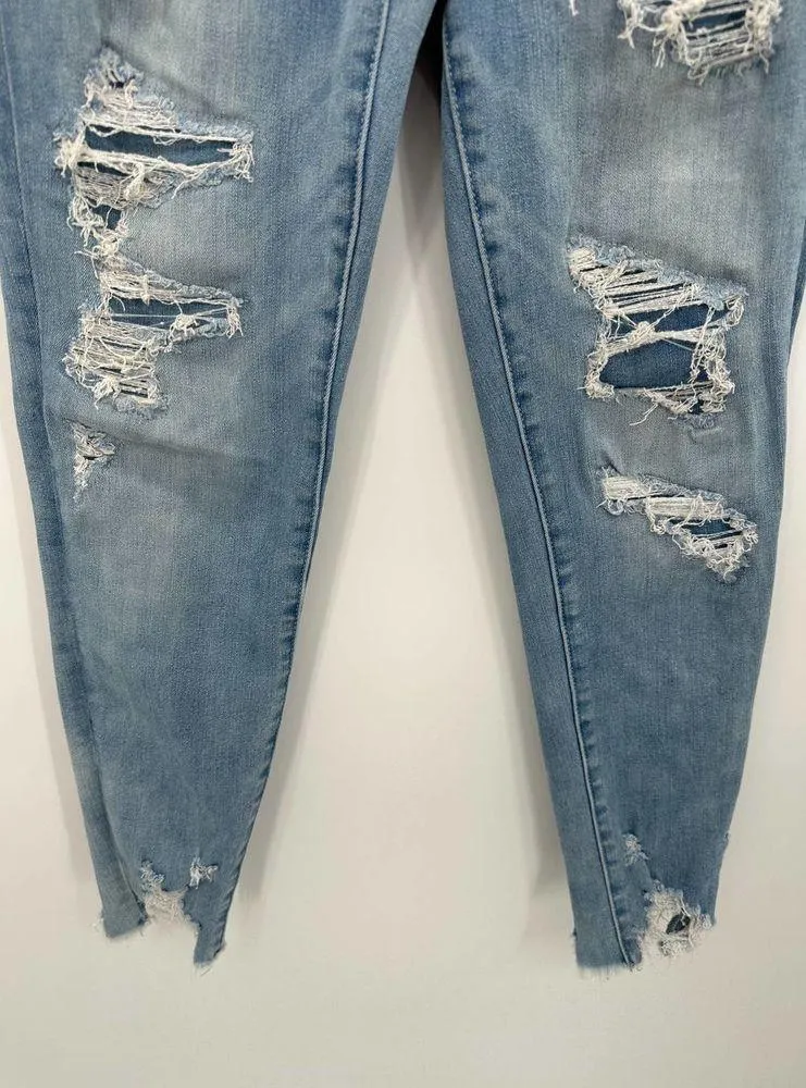 American Eagle Womens Light Wash Super Hi-Rise Jegging Denim Jeans Size 4 - Image 3