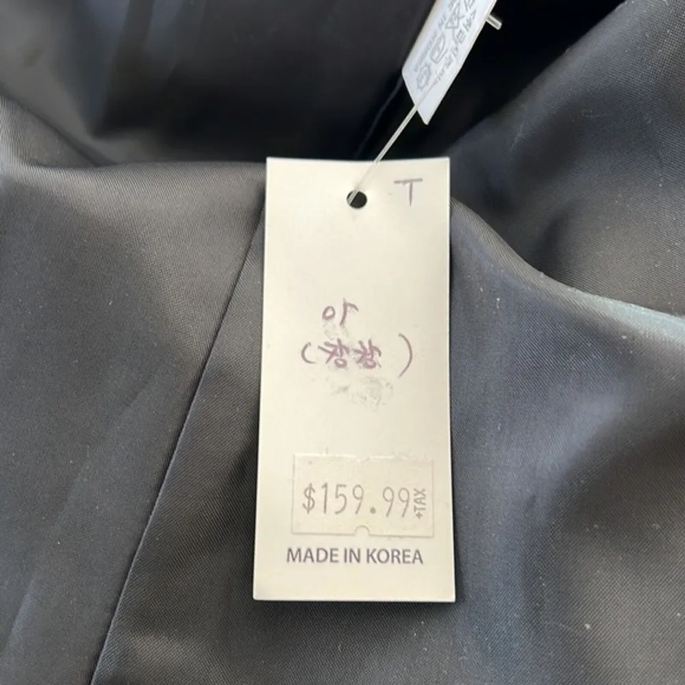 Can Can Jacket Women Medium Black Fit & Flare Glitter Accents Neutral Minimalist - Image 6