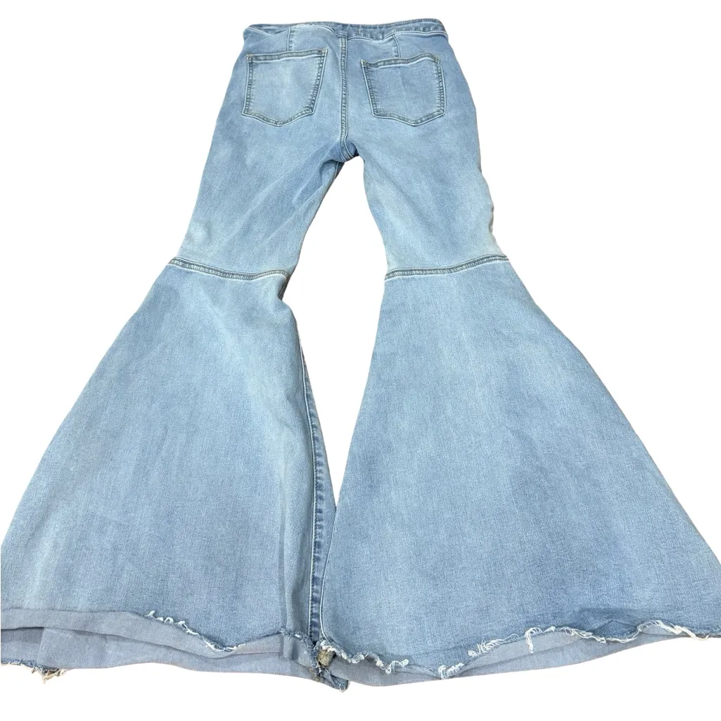 👖 Free People Just Float On Super Flare Bell Bottom Jeans | Size 28 Short 🌟 - Image 12