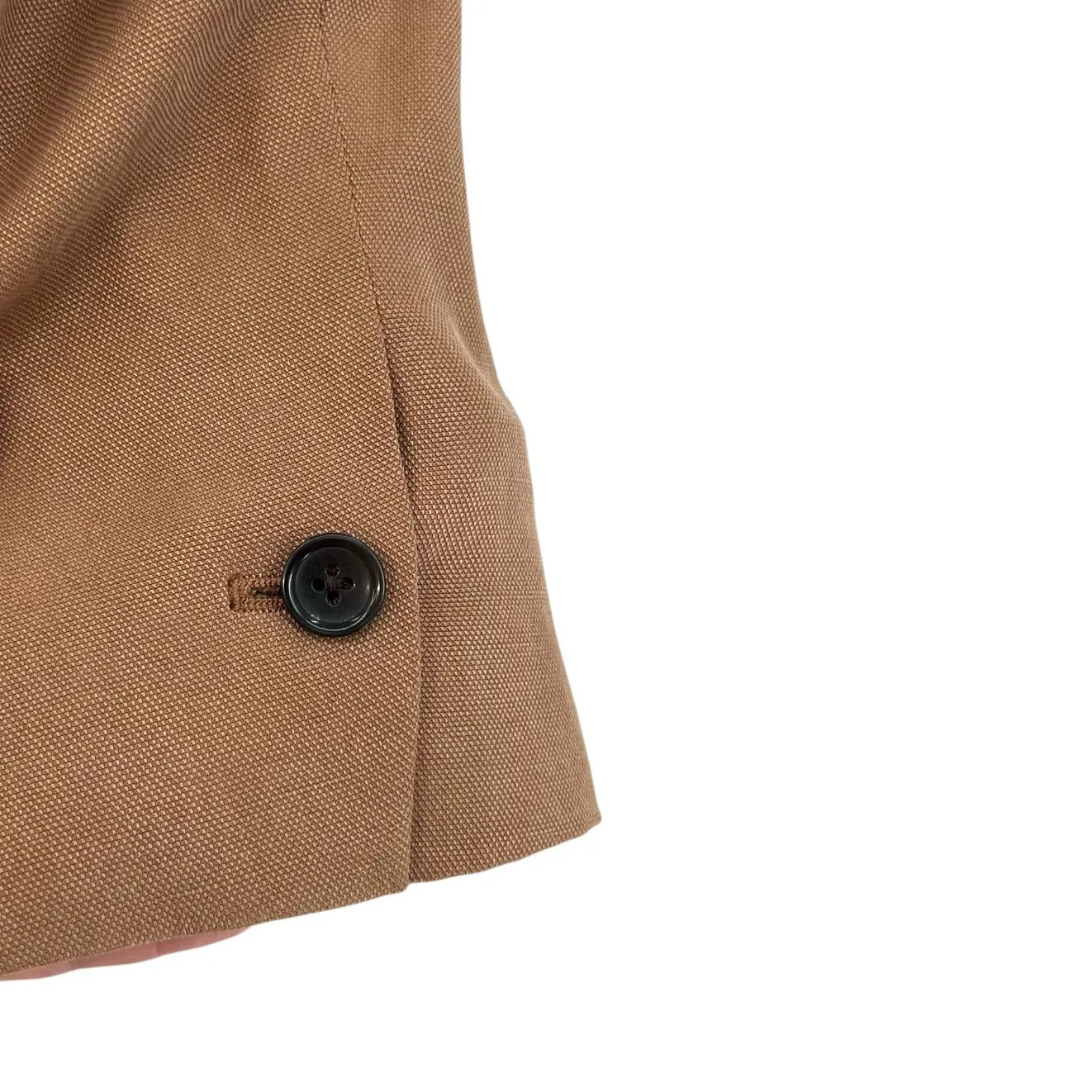 Everlane The Easy Blazer Lyocell Oversized Toasted Coconut Tan Camel‎ Size 10 - Image 9