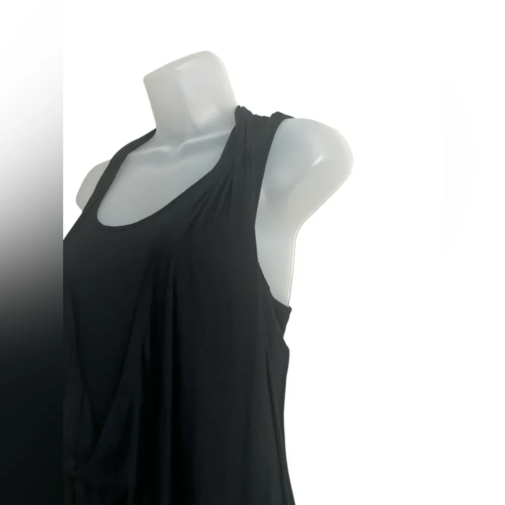 Vivienne Vivienne Tam Draped Black Tank Top Size XS - Image 3