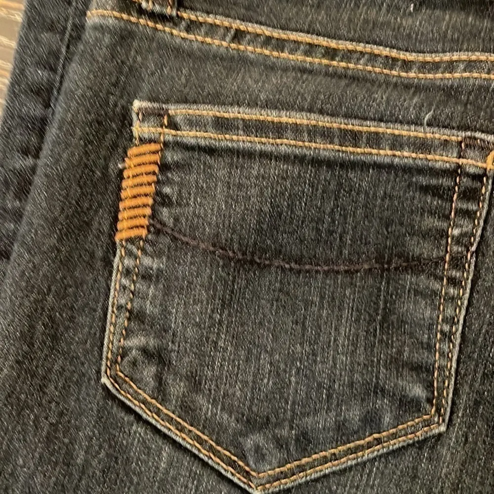 Paige Denim Sz 25 Skyline skinny Mid Rise jeans Straight Leg Anthropologie Dark - Image 4