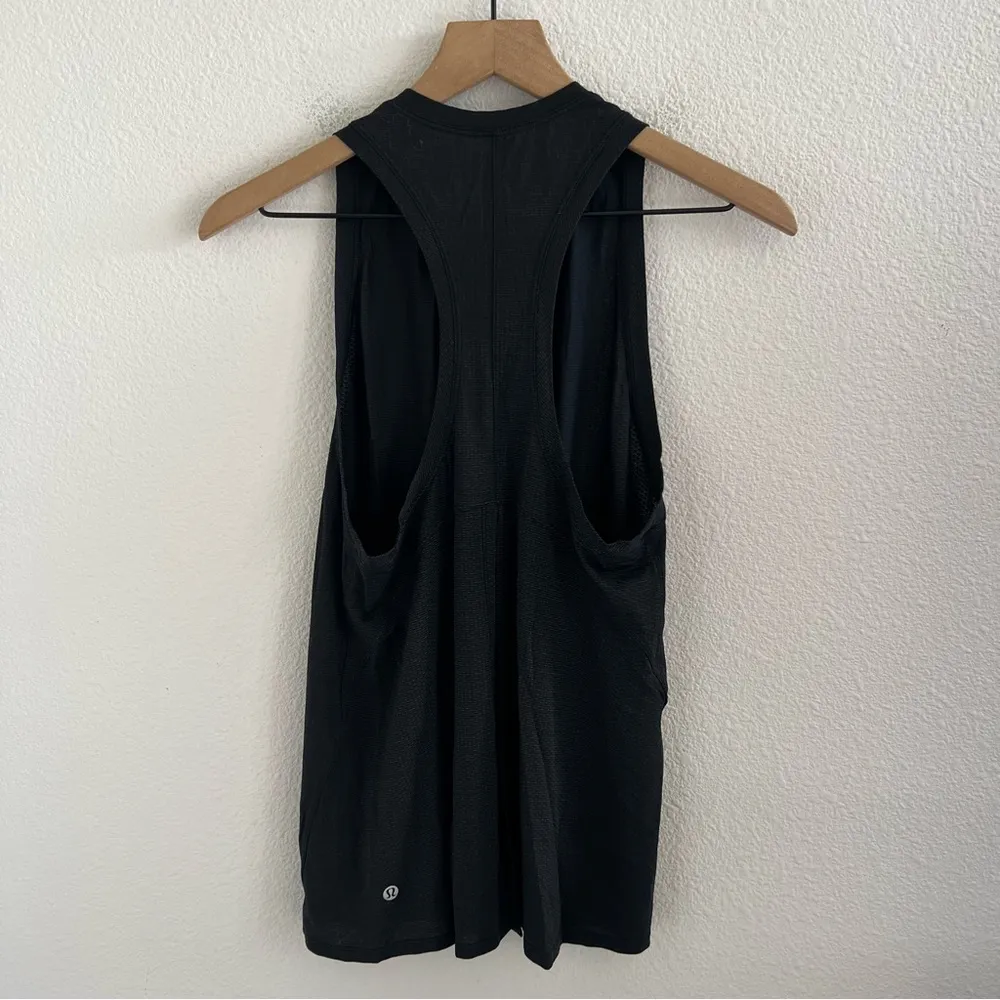 Lululemon Conduit Singlet Tank Back Split Black Neutral 6 - Image 2