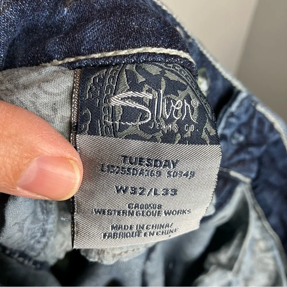 Silver jeans Tuesday bootcut‎ flare women’s size 32 western cowboy casual - Image 9