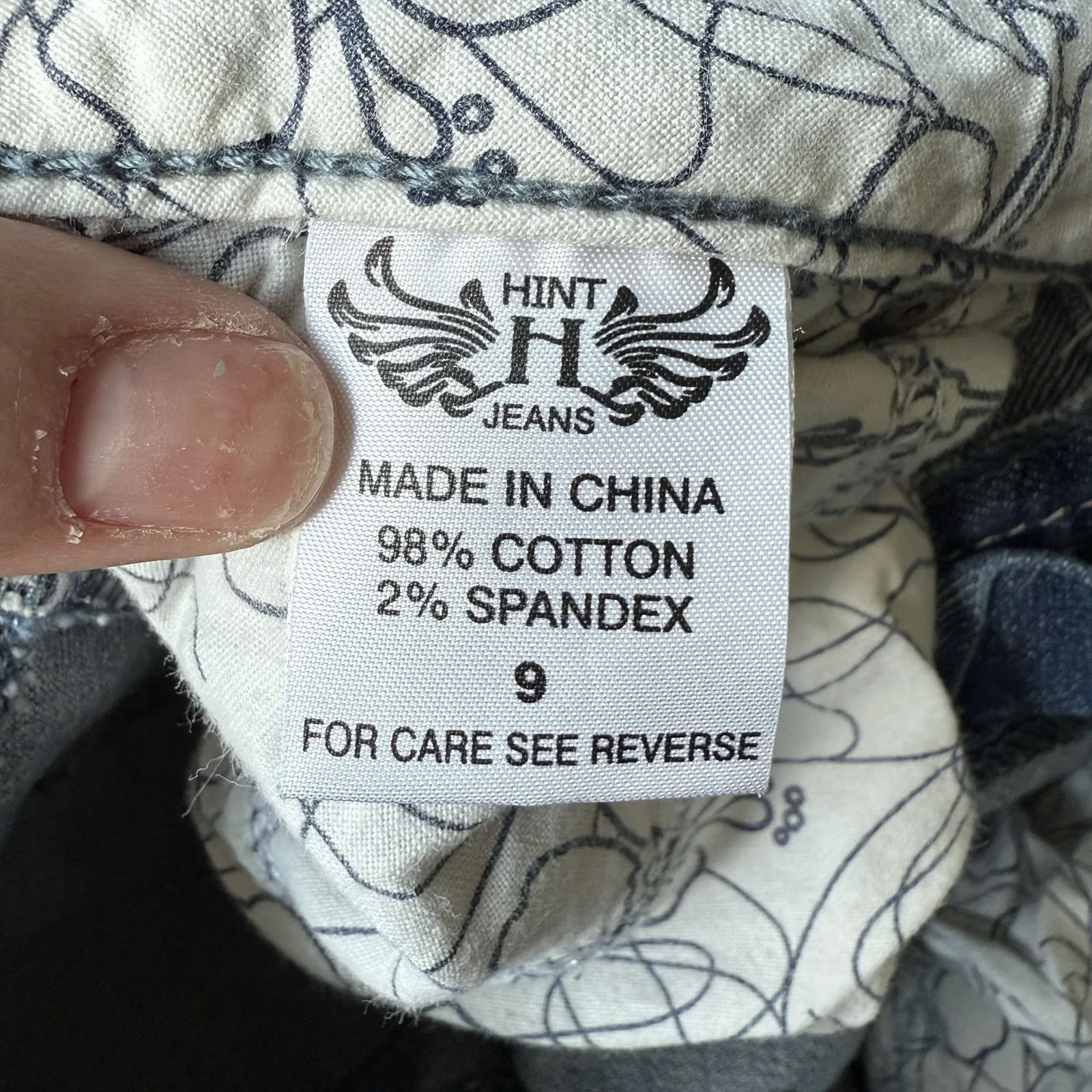 Hint Jeans Capri Women 9 Cuffed Hem Casual Relaxed Low - Image 7