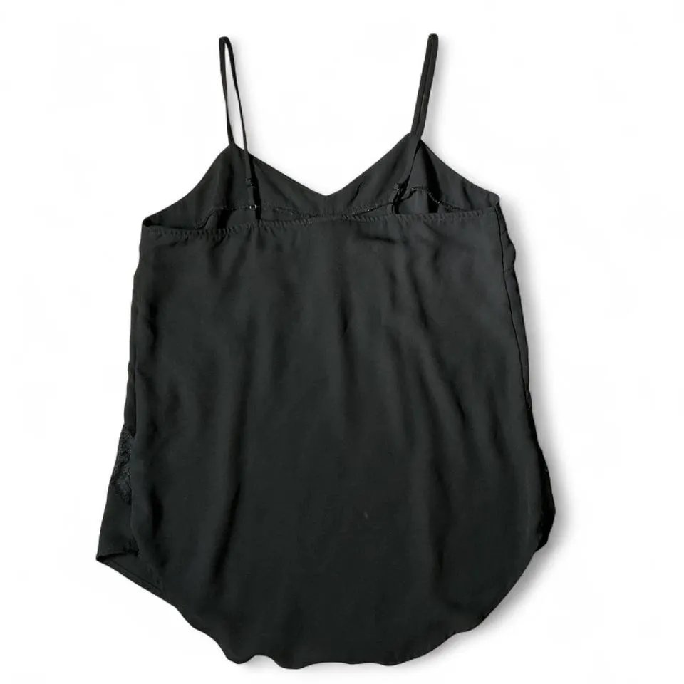 Mossimo Babydoll Black Lace Trim Cami Tank Top Women's Grunge Gothic - Image 2