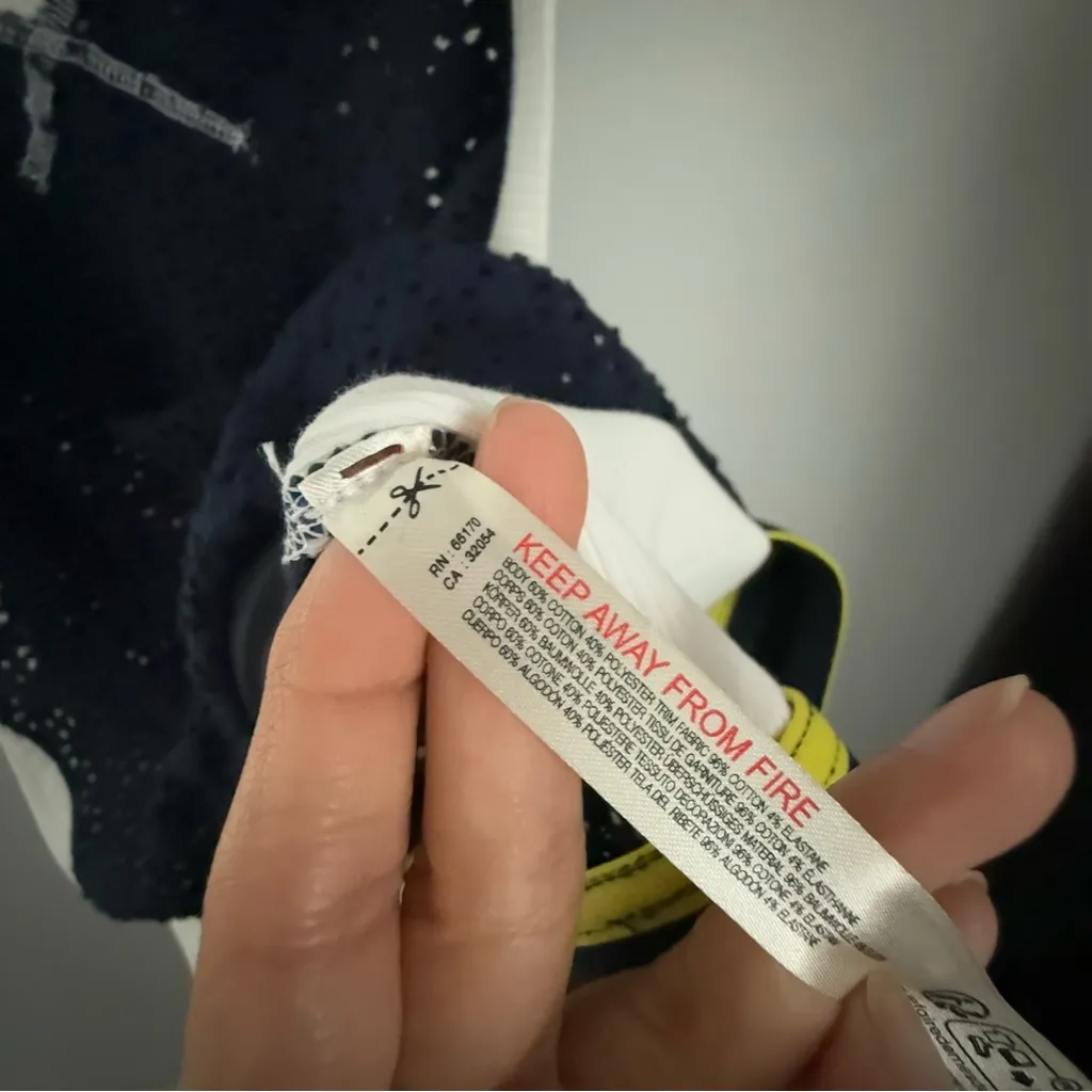 Free People Movement XL Slam Dunk Top Navy White Basketball Jersey streetwear - Image 8