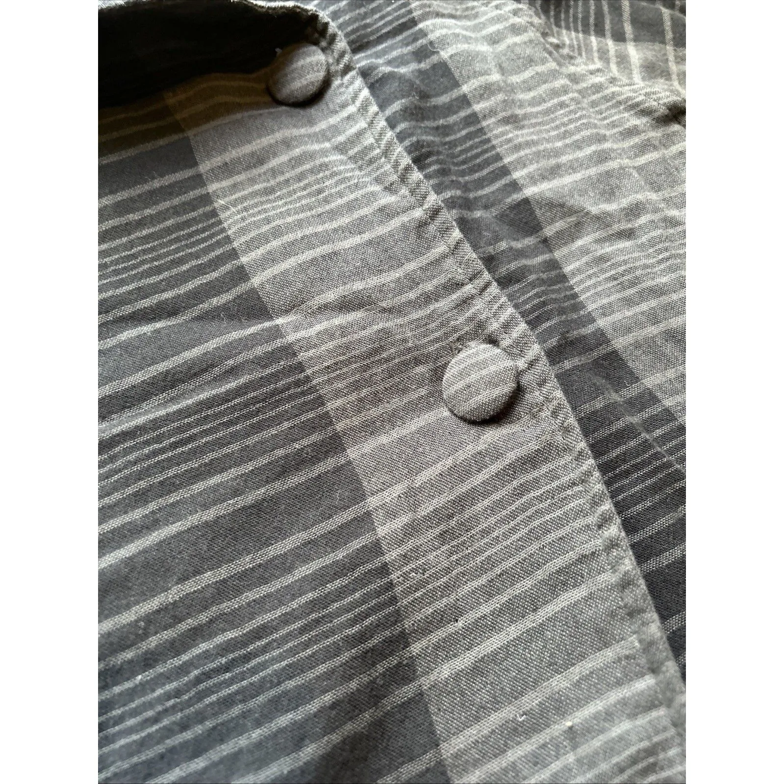 Mao Mam Thailand Black Gray Checked Jacket Women's Size Large NWT - Image 2