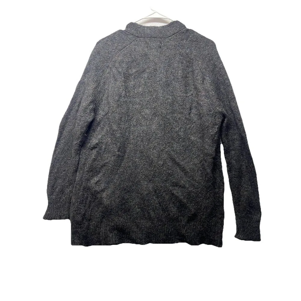 Ralph Lauren Denim & Supply Women’s Gray Cardigan Size Medium Italian Yarn - Image 4