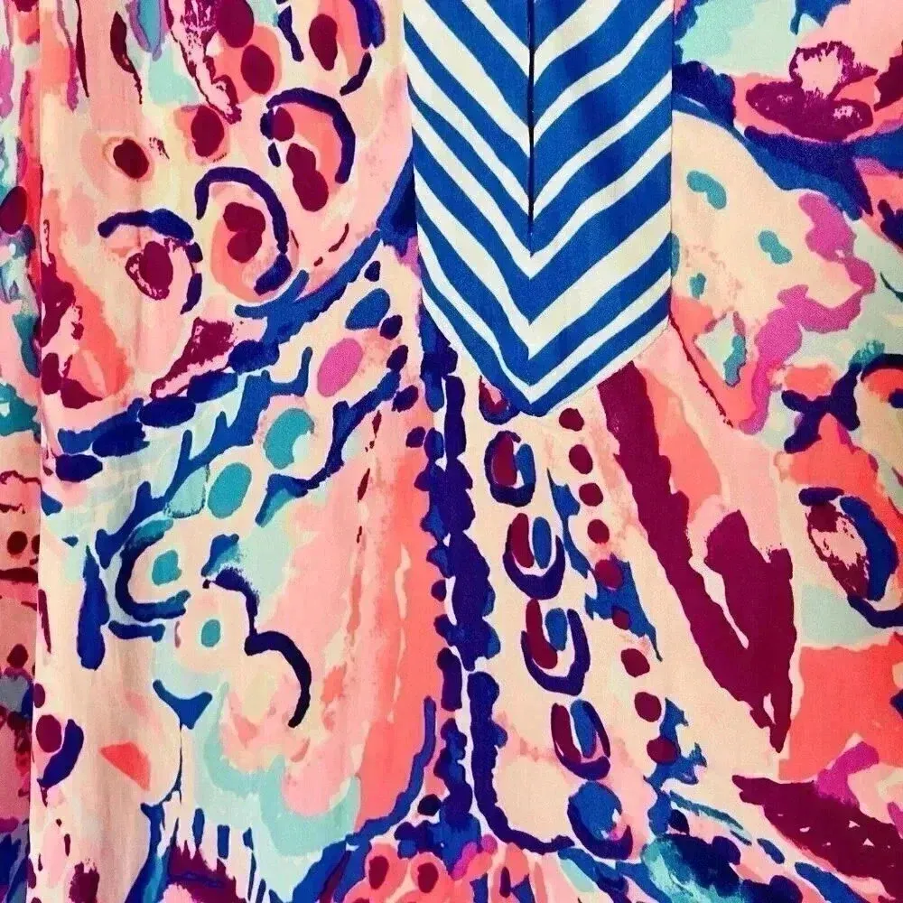 Lilly Pulitzer Achelle Top in‎ Colony Coral Shell Out -Size Small S -Preppy - Image 2