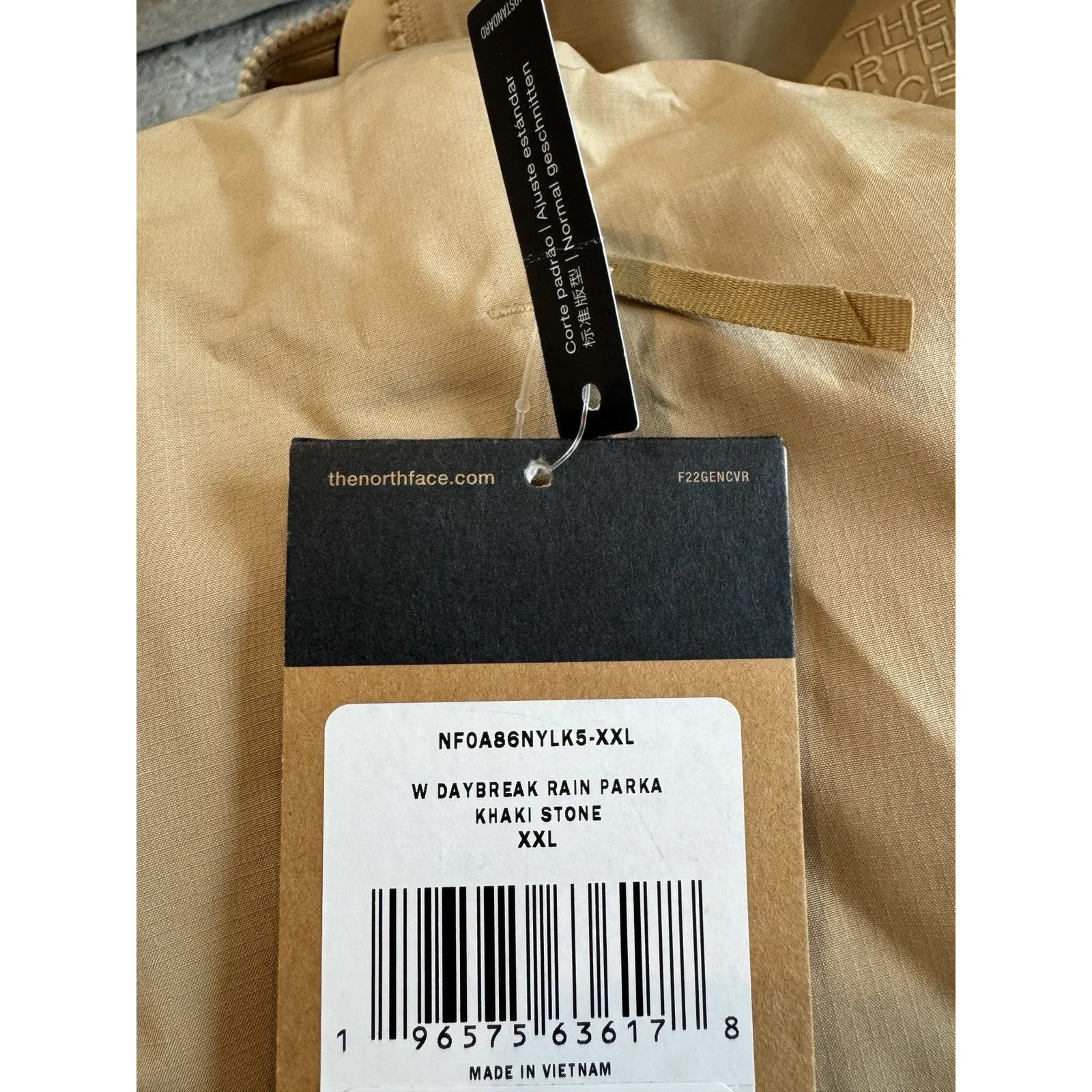 The North Face Women’s Daybreak Rain Parka Khaki Stone NWT Size XXL - Image 6