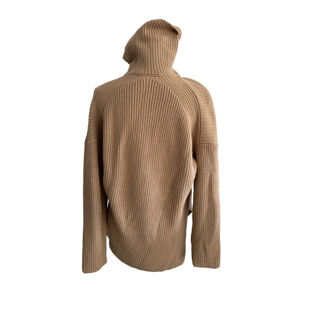 WAYF Camel Knit Turtleneck Long Sleeve Tunic Sweater Size Small - Image 9