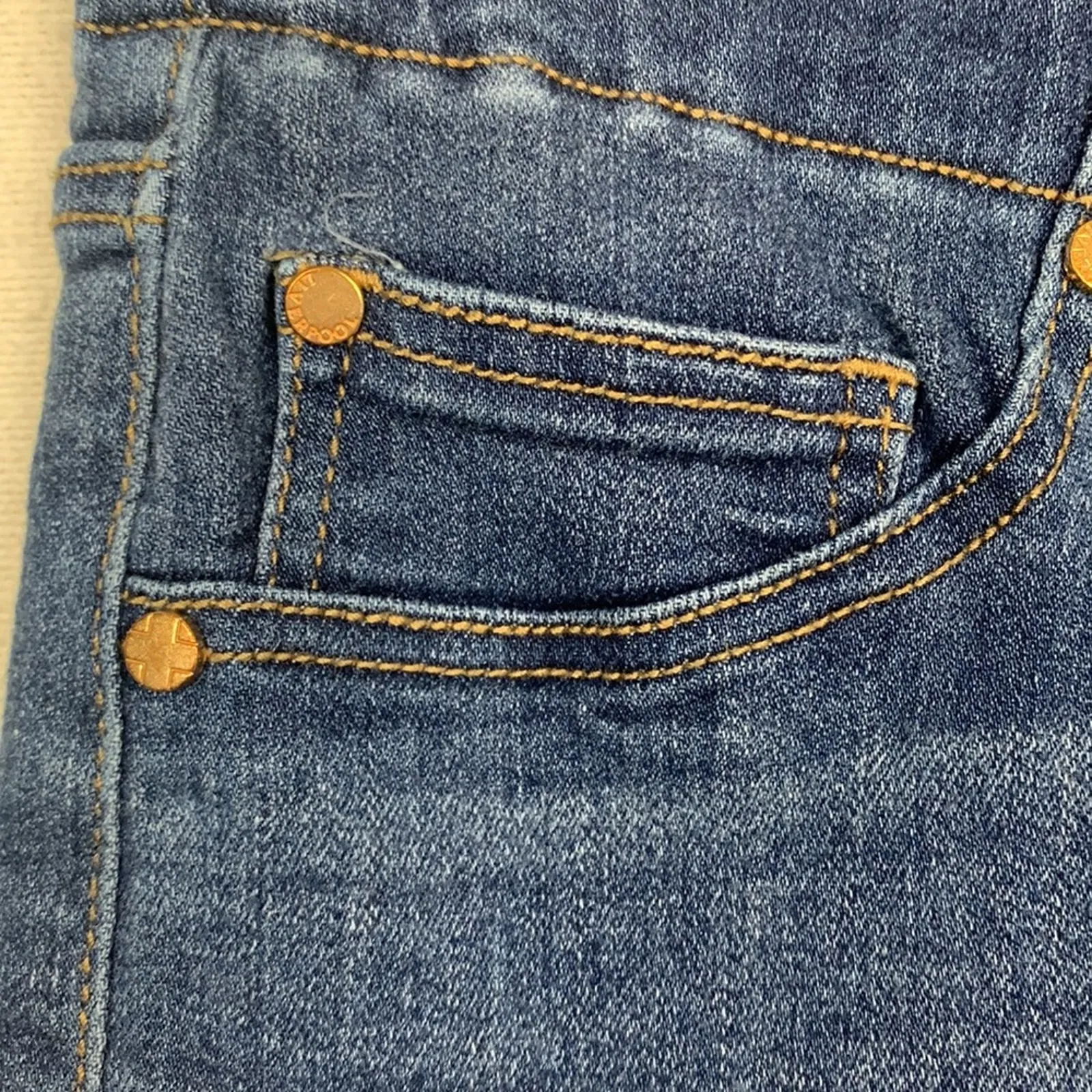 Liverpool the crop womens size 8 29 medium jeans denim cuffed blue casual - Image 5