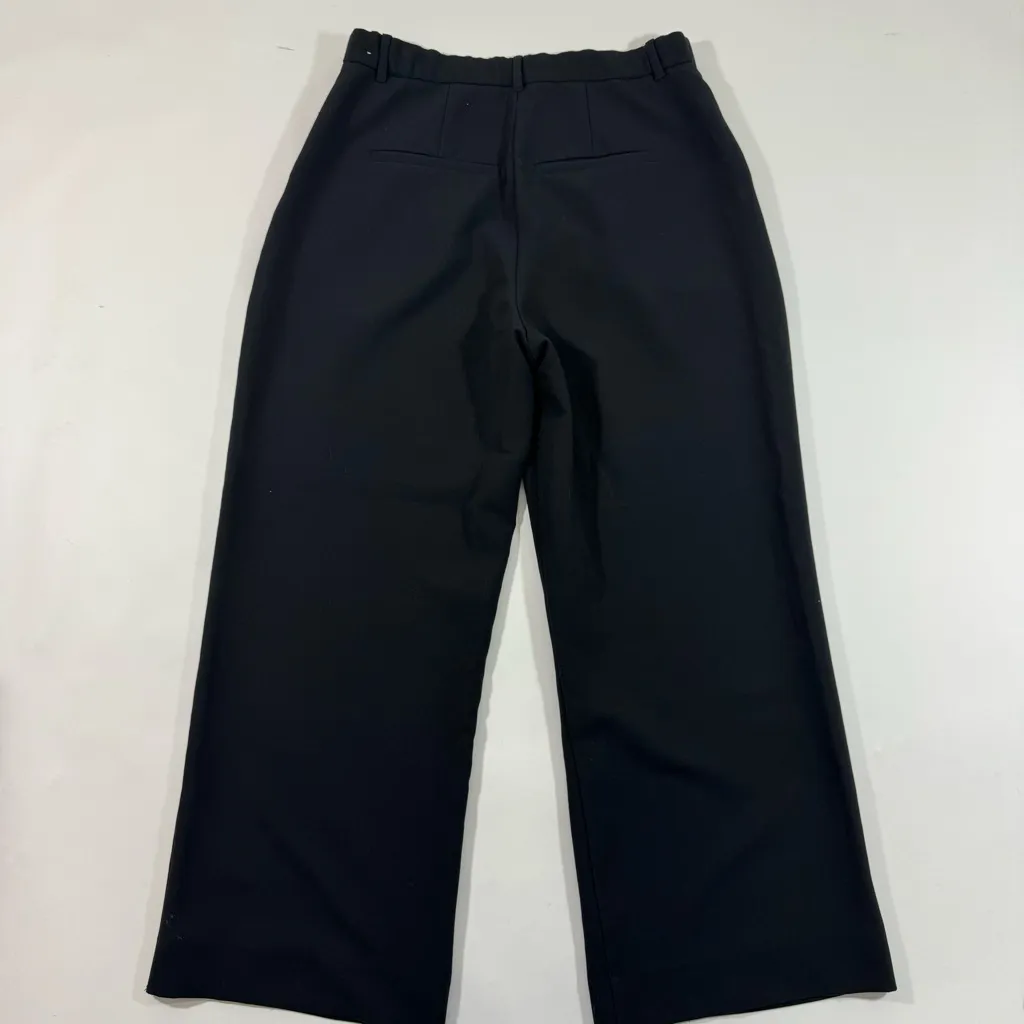 Abercrombie Sloane Tailored Wide Leg Pants Black Size 32 14 Short - Image 2