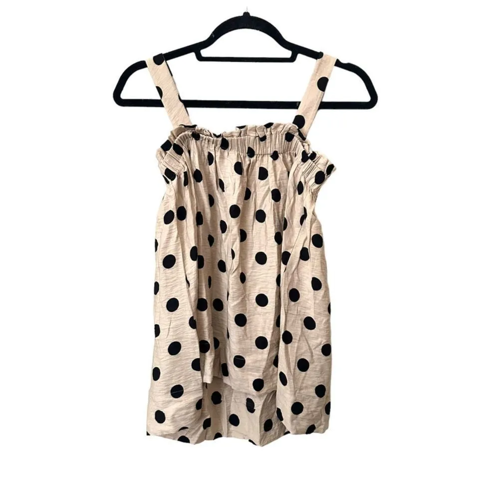 HATCH Spotted The Dani Blouse Sz‎ 0 (XS) Tan Size undefined - Image 4