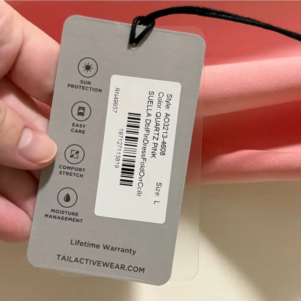 NWT Tail Phoenix Suella Racerback Polo Dress in Quartz Pink Size L Size L - Image 7