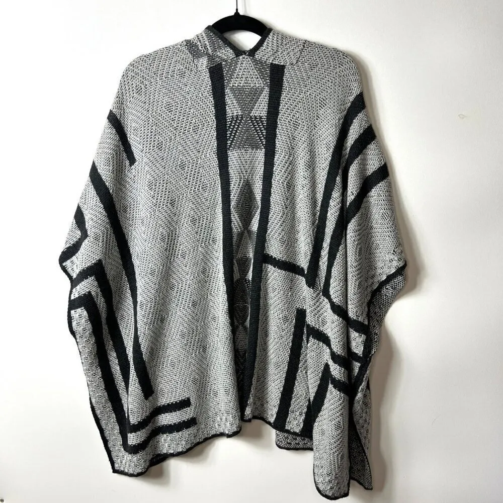 Lucky brand intarsia‎ poncho women’s one size - Image 7