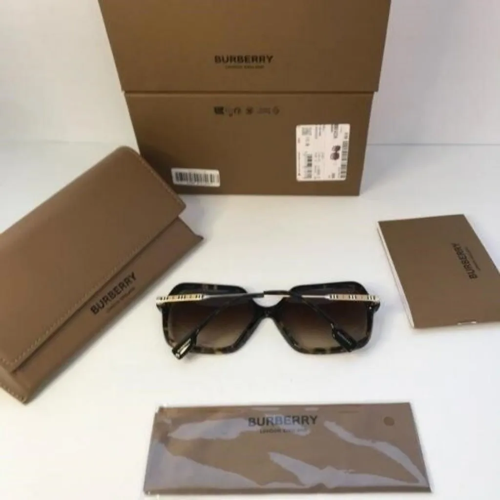 💯 - New Authentic Burberry Brown Gradient Square Ladies Sunglasses BE4324 - Image 4