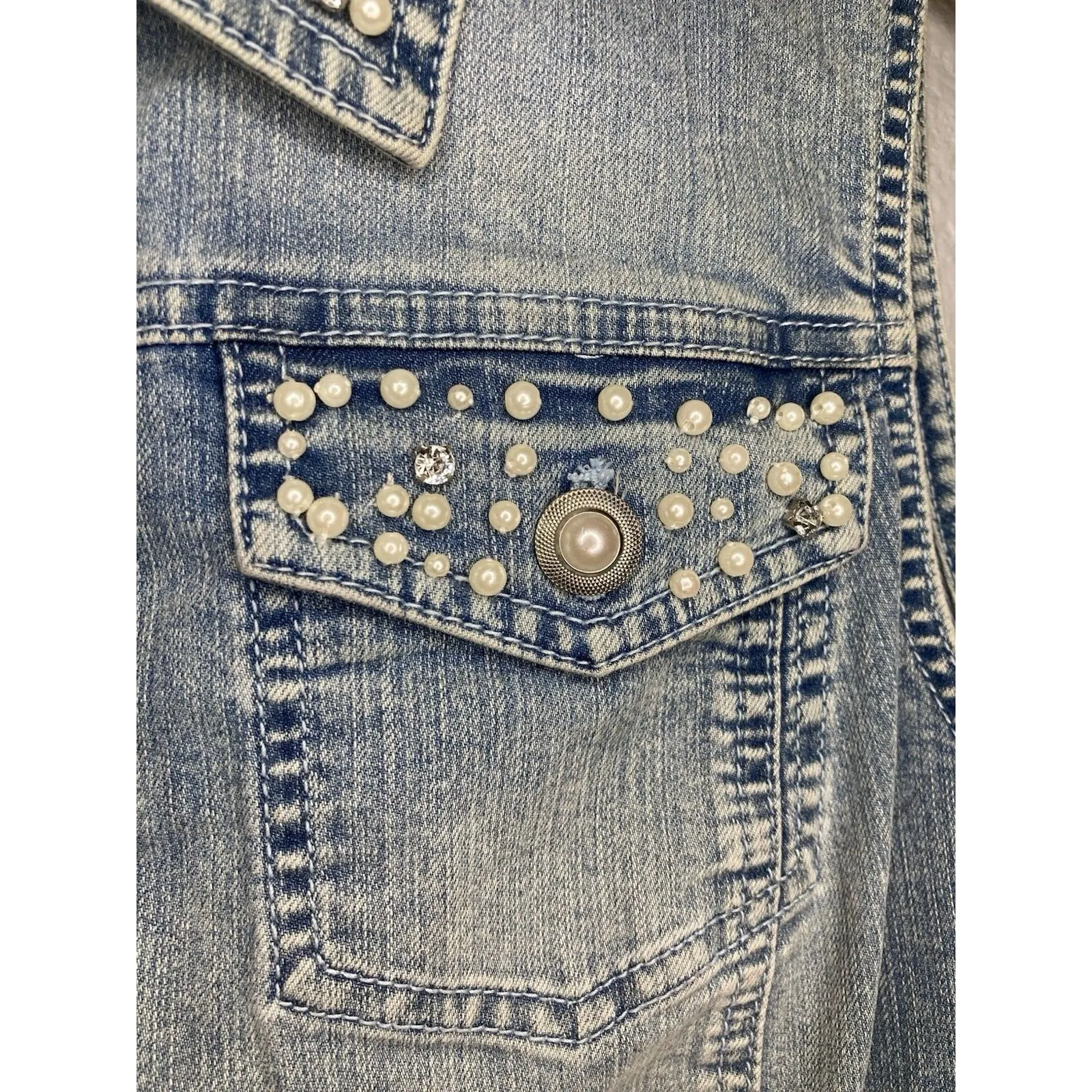 Chicos Denim Vest 2 Blue Jean - Image 3