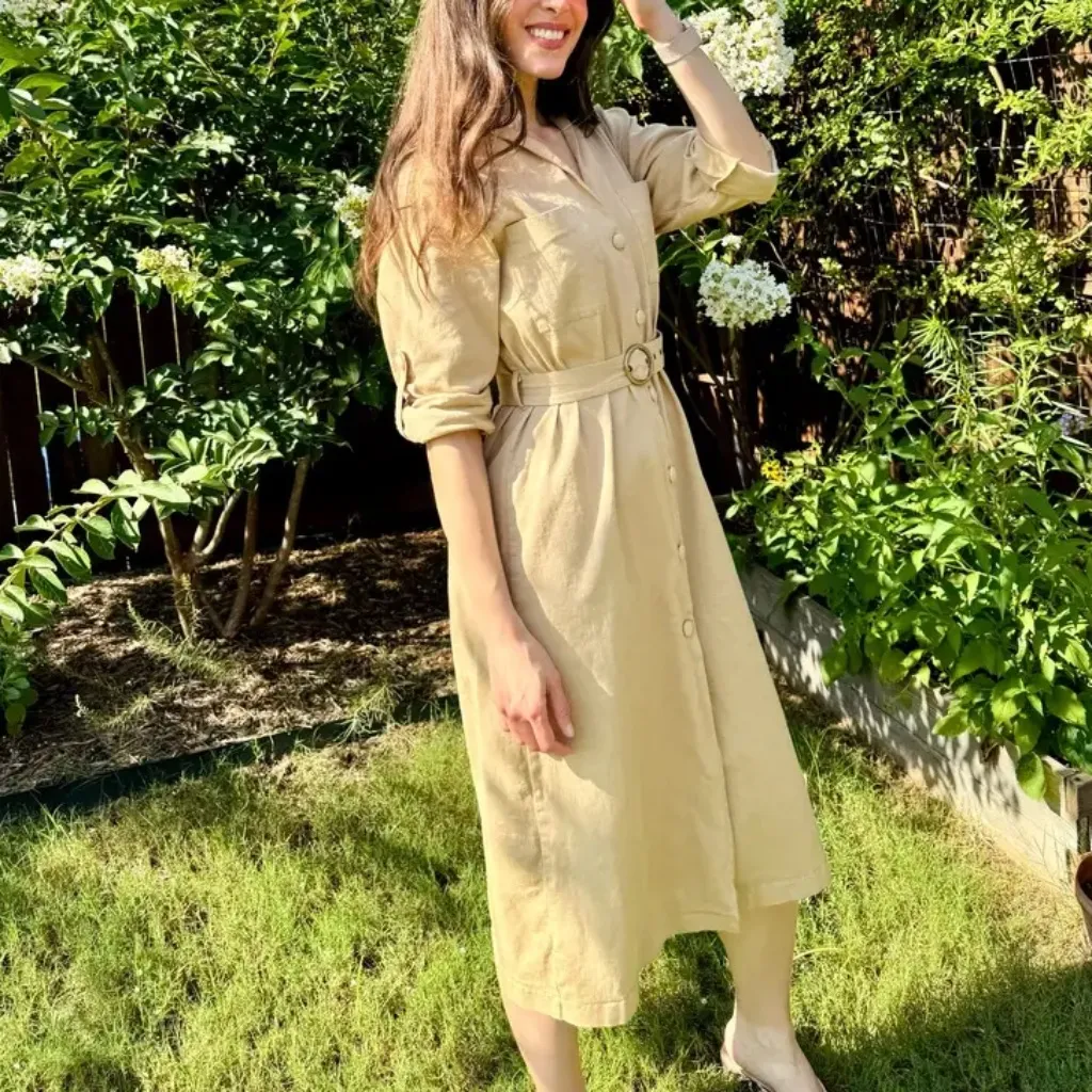 Area Star Charlene Dress Size M‎ Tan Size M - Image 6