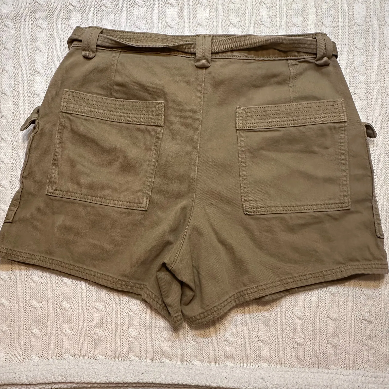 Banana Republic Belted Chino Shorts sz 12 100% cotton Shorts - Image 8