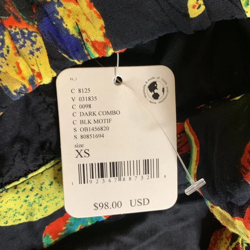 NWT Free People Coral Tides Romper in Dark Combo XS Women’s - Image 11