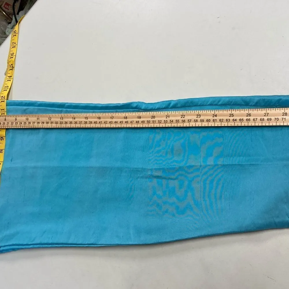 JUDITH HART Collection, Two piece Top & Pants, Blue Floral, Size 14, 100% Silk - Image 4