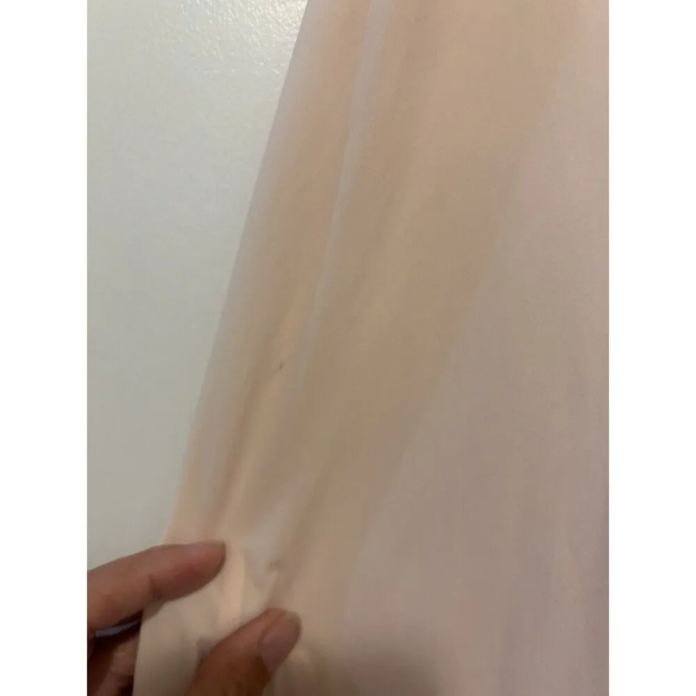 Lululemon Size 6 Let It Slip Tank Butter Pink Peach Strappy Loose Fit Semi Sheer - Image 2