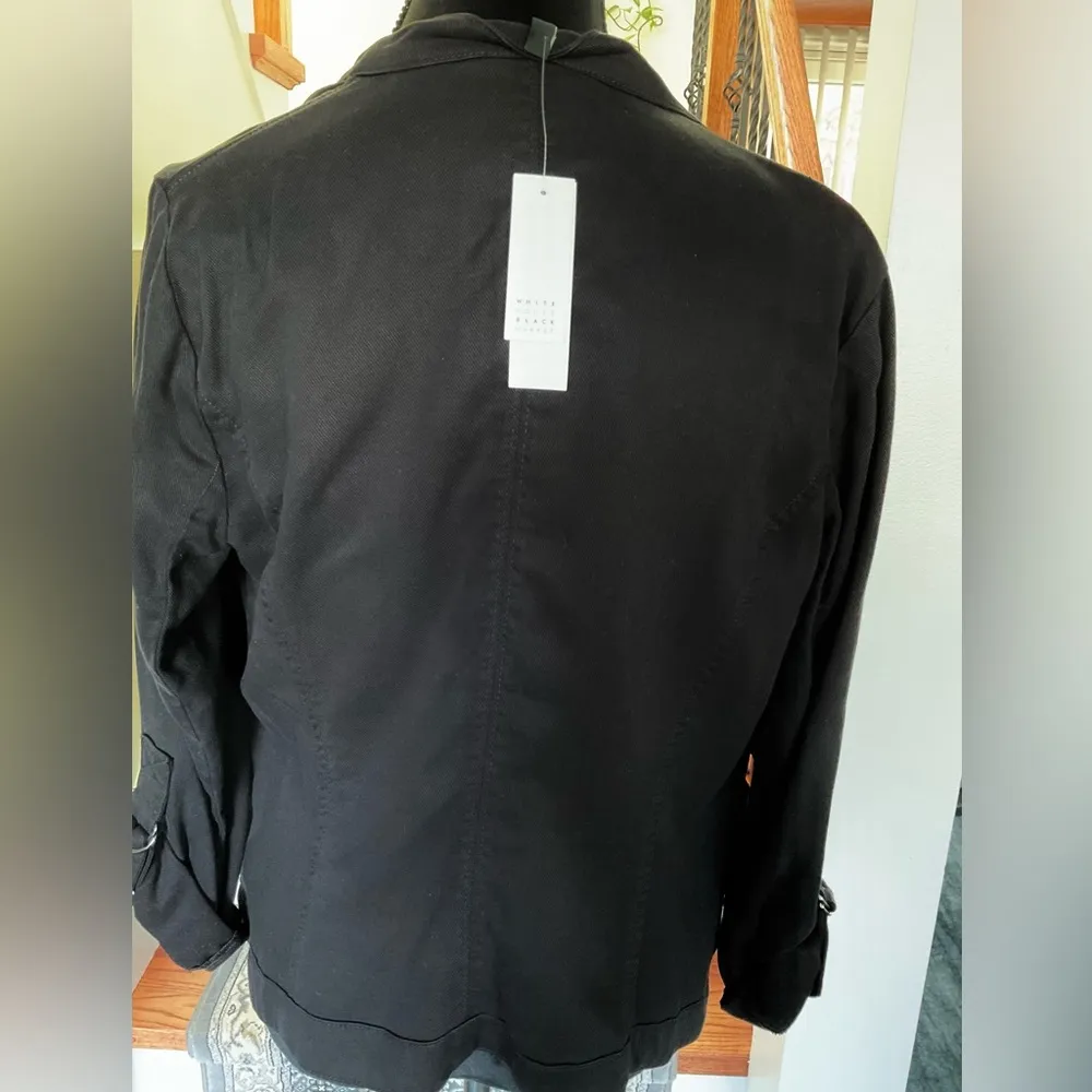 NWT WHBM DRAPE FRONT BLAZER - Image 4